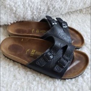 Black Leather Birkenstock’s